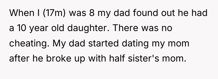 When I (17m) was 8 my dad found out he...