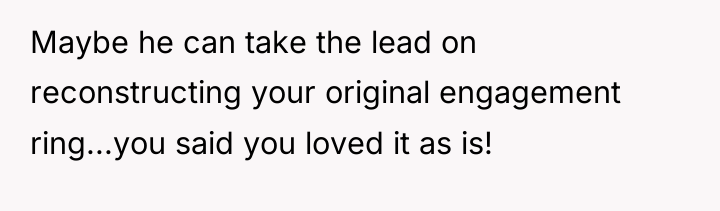 Maybe he can take the lead on reconstructing your original...