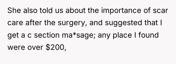She also told us about the importance of scar care...