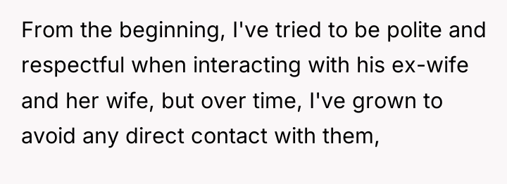 From the beginning, I've tried to be polite and respectful...