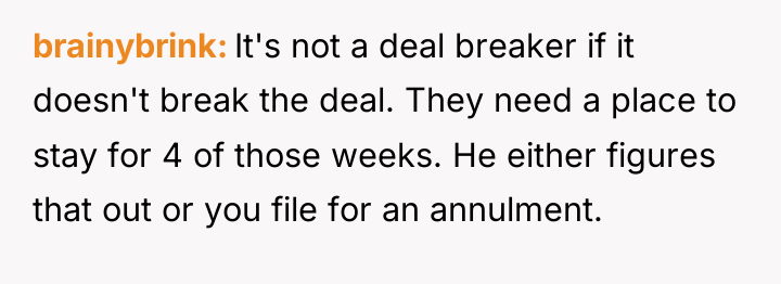 brainybrink It's not a deal breaker if it doesn't break...