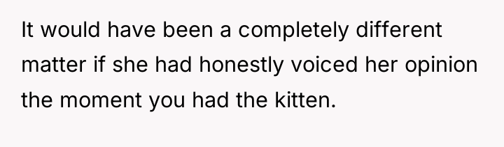 It would have been a completely different matter if she...
