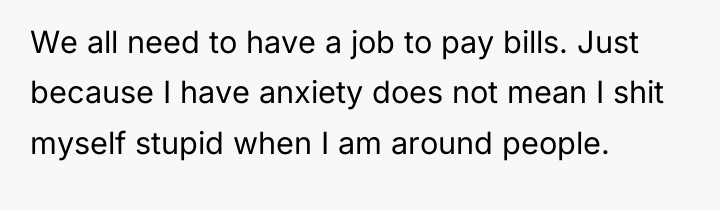 We all need to have a job to pay bills....