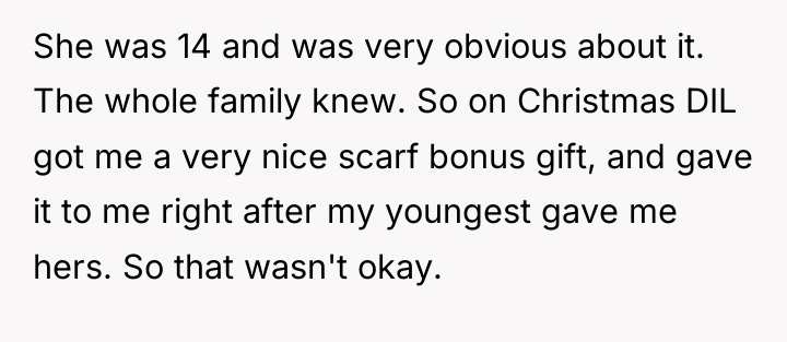 She was 14 and was very obvious about it. The...
