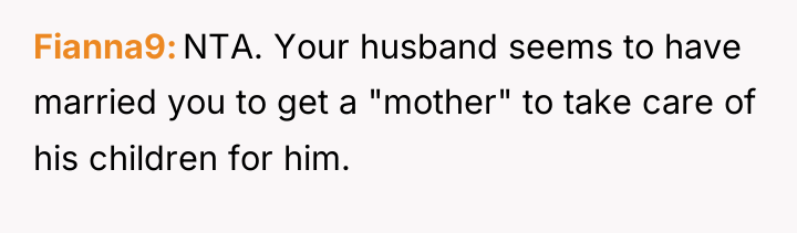 Fianna9 NTA. Your husband seems to have married you to...