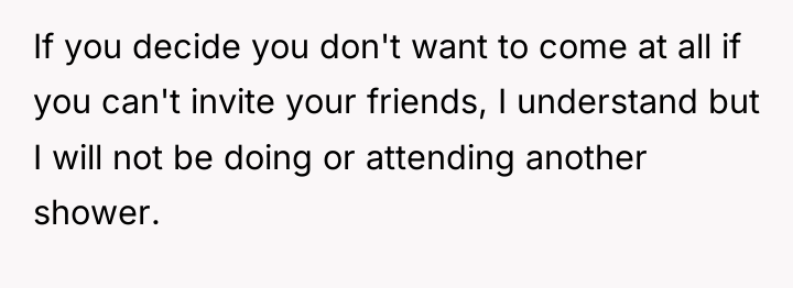 If you decide you don't want to come at all...