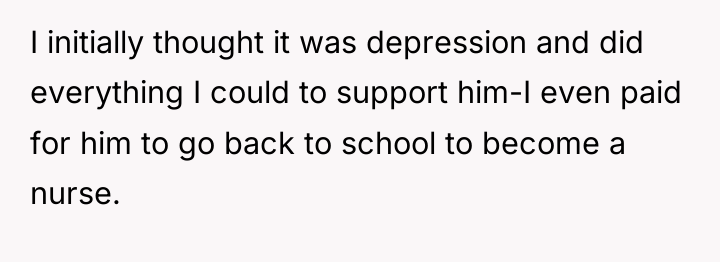 I initially thought it was depression and did everything I...