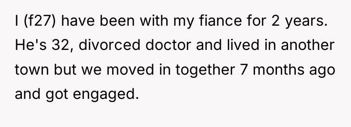 I (f27) have been with my fiance for 2 years....
