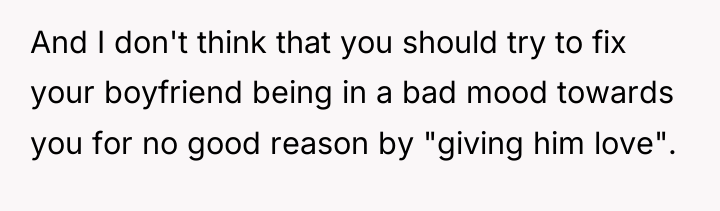 And I don't think that you should try to fix...