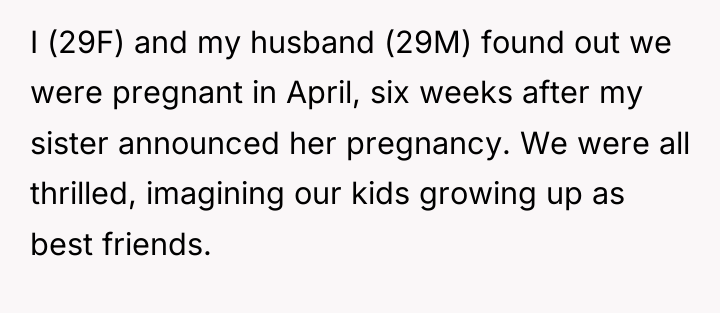 I (29F) and my husband (29M) found out we were...