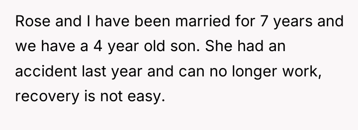 Rose and I have been married for 7 years and...