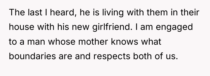 The last I heard, he is living with them in...