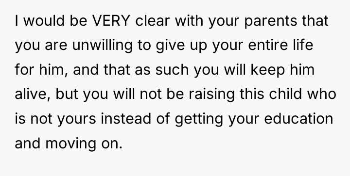 I would be VERY clear with your parents that you...