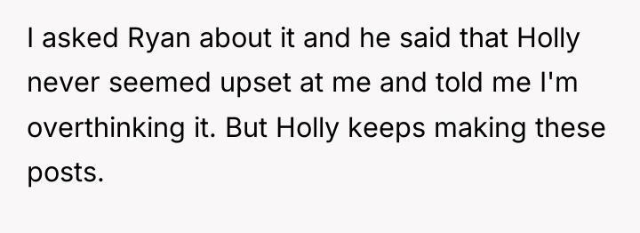 I asked Ryan about it and he said that Holly...