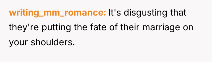 writing_mm_romance It's disgusting that they're putting the fate of their...
