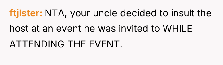 ftjlster NTA, your uncle decided to insult the host at...