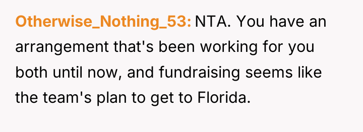 Otherwise_Nothing_53 NTA. You have an arrangement that's been working for...