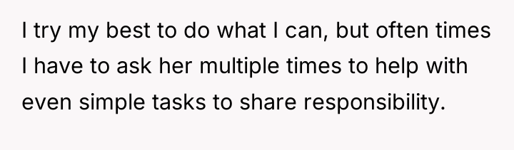 I try my best to do what I can, but...