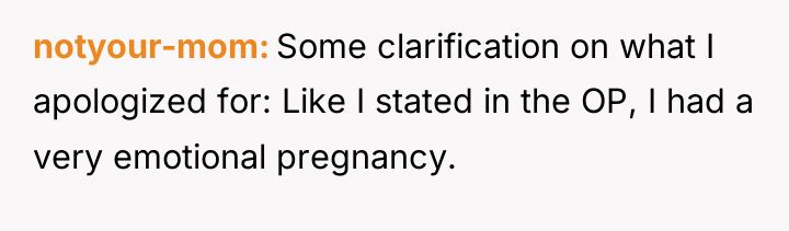 notyour-mom Some clarification on what I apologized for: Like I...
