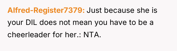 Alfred-Register7379 Just because she is your DIL does not mean...