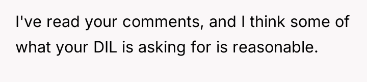 I've read your comments, and I think some of what...
