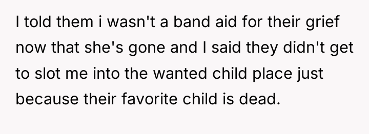 I told them i wasn't a band aid for their...