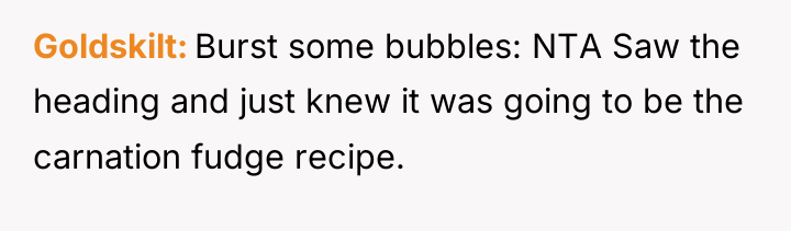 Goldskilt Burst some bubbles: NTA Saw the heading and just...