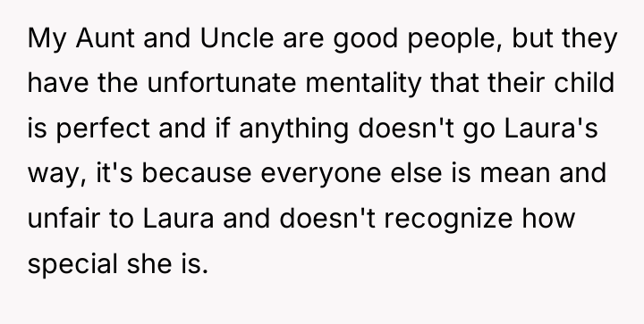 My Aunt and Uncle are good people, but they have...