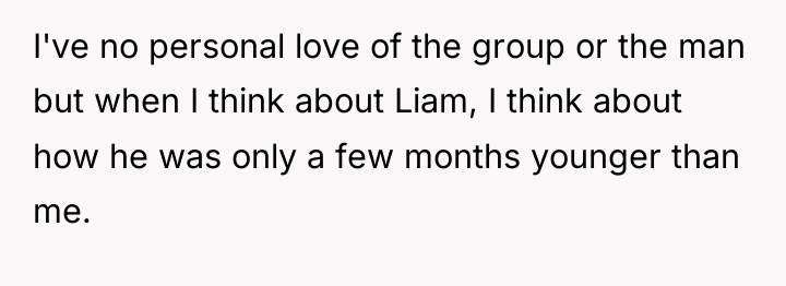 I've no personal love of the group or the man...