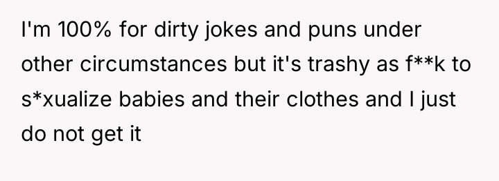 I'm 100% for dirty jokes and puns under other circumstances...