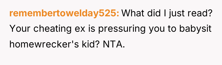 remembertowelday525 What did I just read? Your cheating ex is...