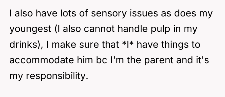 I also have lots of sensory issues as does my...