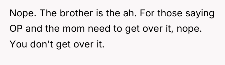 Nope. The brother is the ah. For those saying OP...