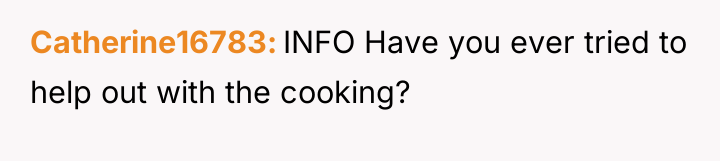 Catherine16783 INFO Have you ever tried to help out with...