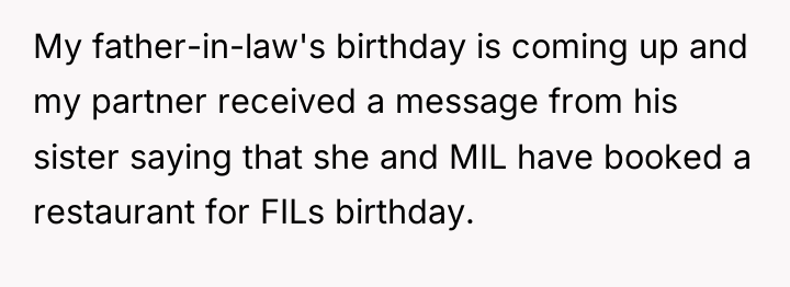 My father-in-law's birthday is coming up and my partner received...