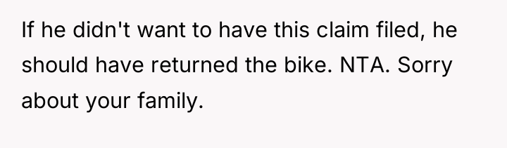 If he didn't want to have this claim filed, he...