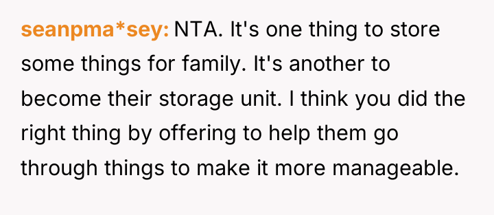 seanpma*sey NTA. It's one thing to store some things for...