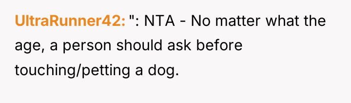 UltraRunner42 ": NTA - No matter what the age, a...