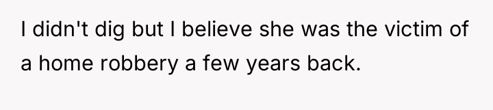 I didn't dig but I believe she was the victim...