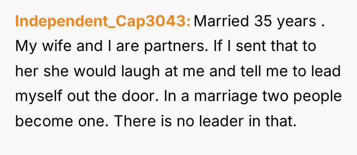 Independent_Cap3043 Married 35 years . My wife and I are...