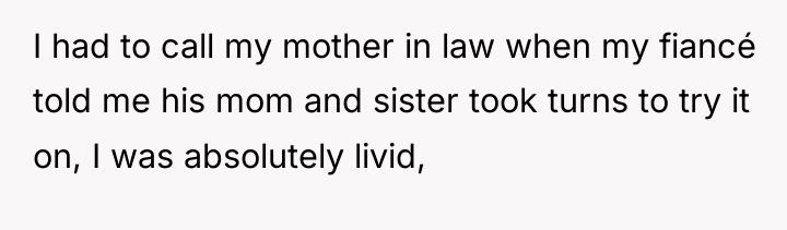 I had to call my mother in law when my...