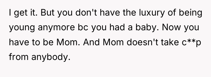 I get it. But you don't have the luxury of...