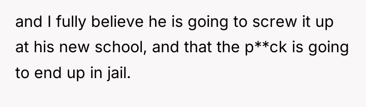 and I fully believe he is going to screw it...