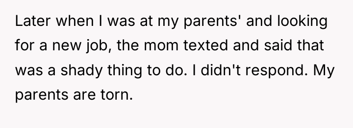 Later when I was at my parents' and looking for...