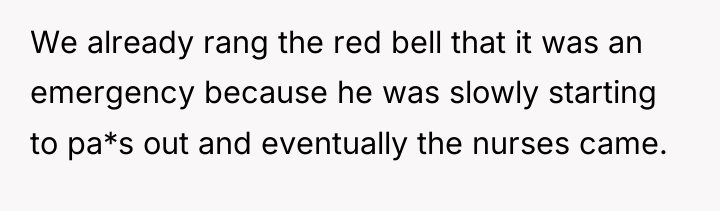 We already rang the red bell that it was an...