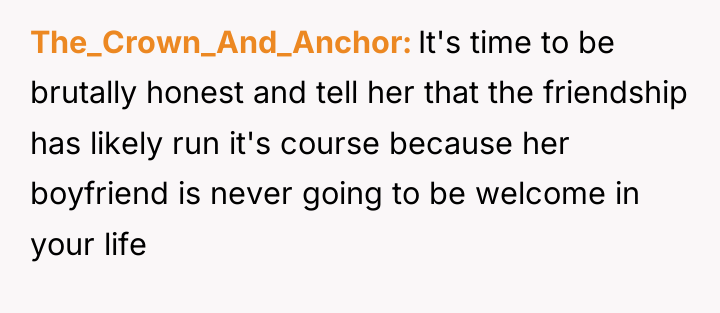 The_Crown_And_Anchor It's time to be brutally honest and tell her...