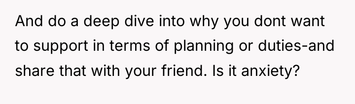 And do a deep dive into why you dont want...
