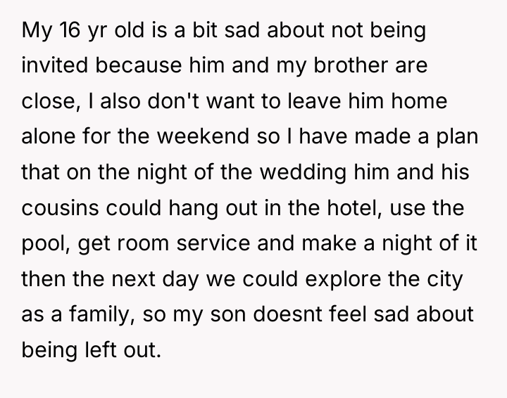 My 16 yr old is a bit sad about not...