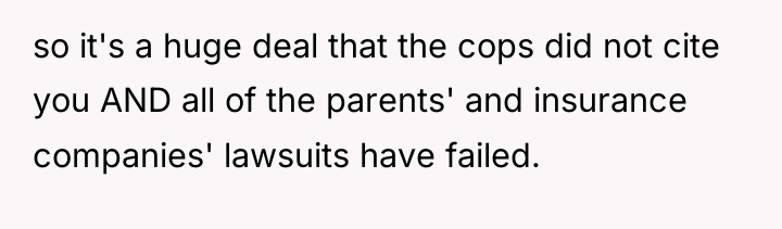 so it's a huge deal that the cops did not...