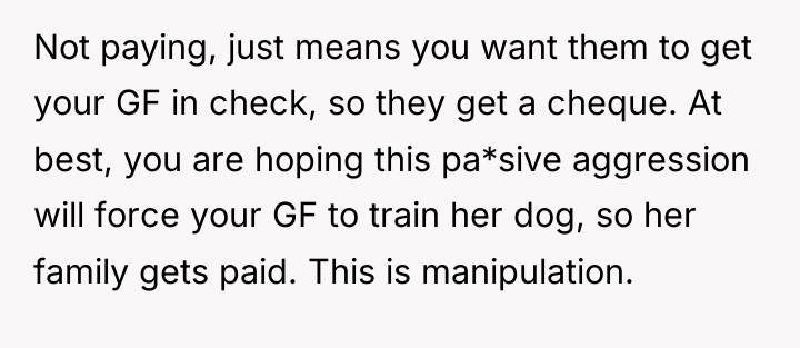 Not paying, just means you want them to get your...